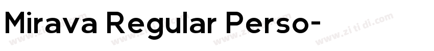 Mirava Regular Perso字体转换